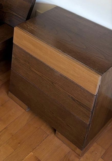 Mobília de quarto | Cama com arrumação + 2 Mesas cabeceira