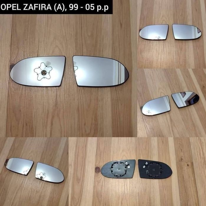 Вкладиш Дзеркальний Елемент Opel ZafiraB,ZafiraA,AstraH,VectraC,Insignia Zafira C Astra J Astra G Дзеркало  Vivaro Renault Trafic Scenic Megane Zoe