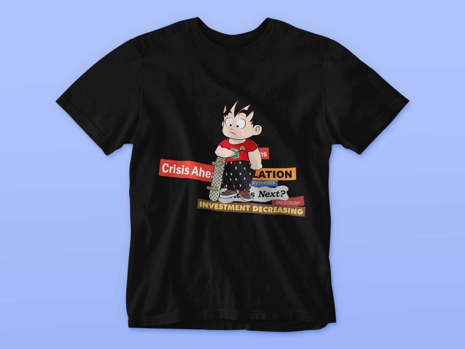 T-shirt Personalizada Skatista Goku Dragon Ball Ball #2009