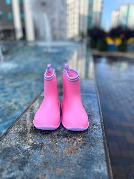 Резиновые детские сапоги 24-31 разные расцветки