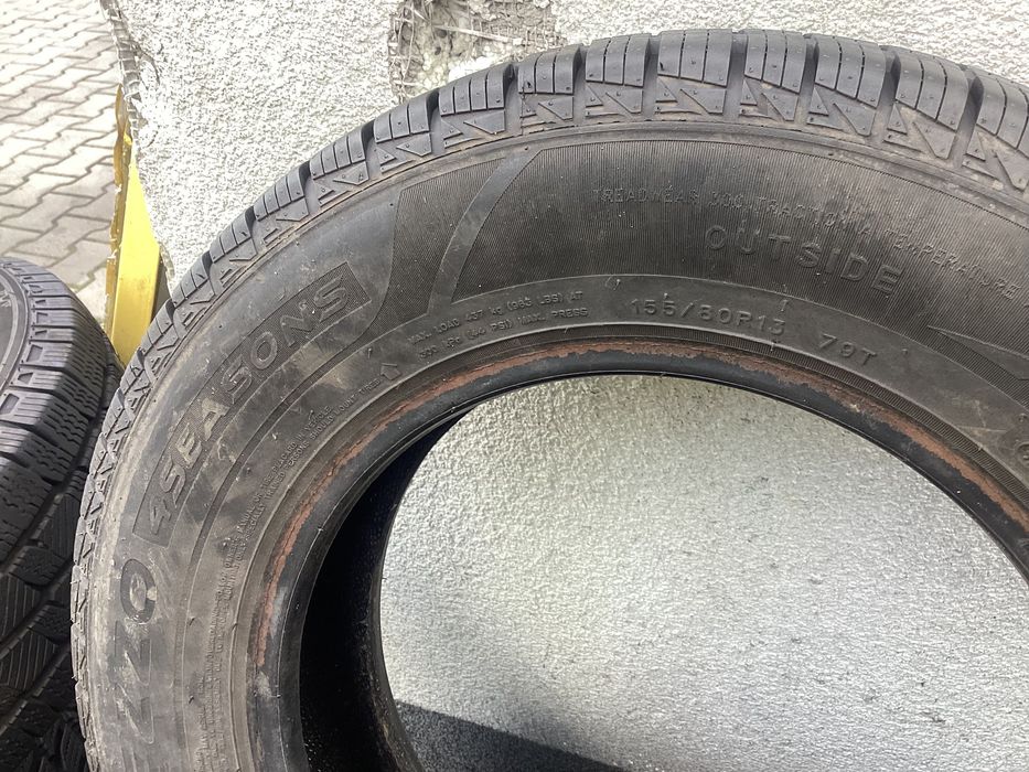 SAILUN 155/80r13 4szt opony całoroczne bieżnik 6.8mm 2025r