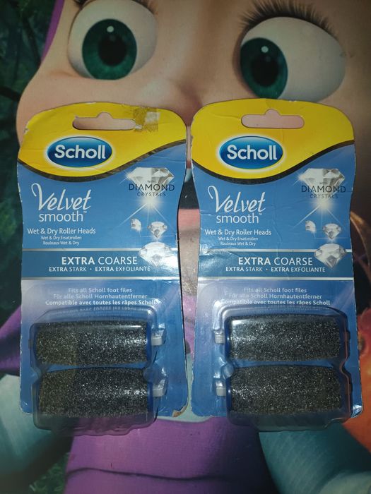 Насадки роликовые к пилке Diamond Crystals Velvet Smooth Scholl 2шт
