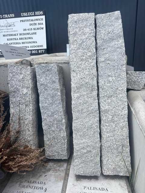 Palisada granitowa szara
