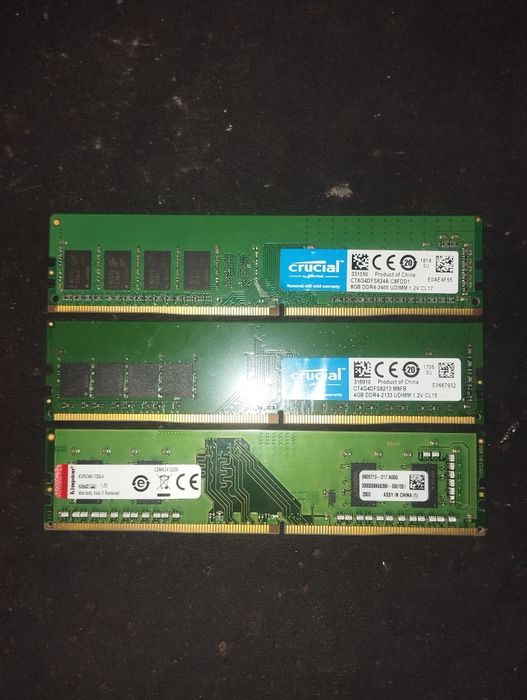 8 Gb Memória RAM CRUCIAL DDR4 2400MHzz