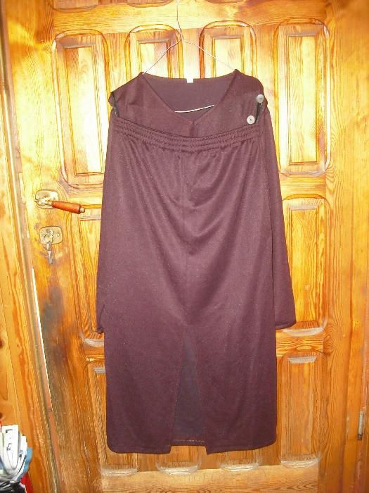 garsonka fioletowa przez głowę-asymetryczna