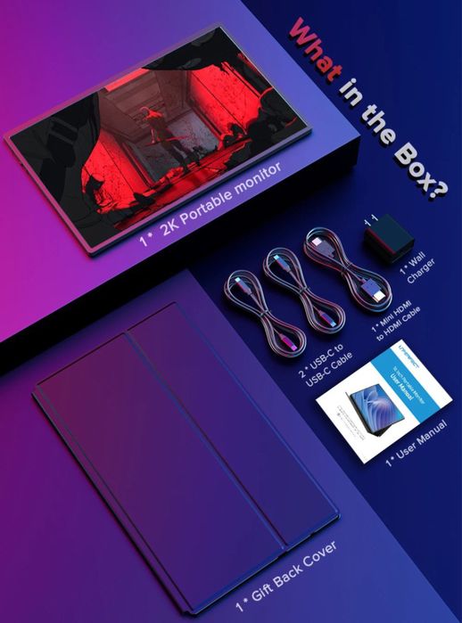 Портативний монітор UGame C2 16" 2560×1600 120 Гц