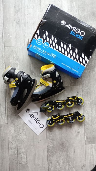 Łyżwy+ rolki rozmiar 34-37