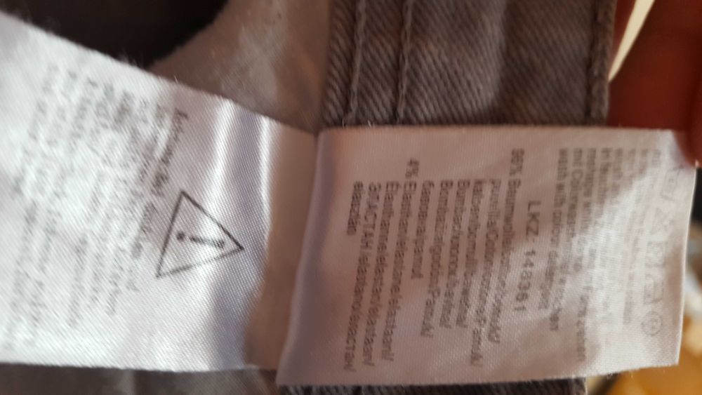 spodnie  - szare rozmiar 54 używane