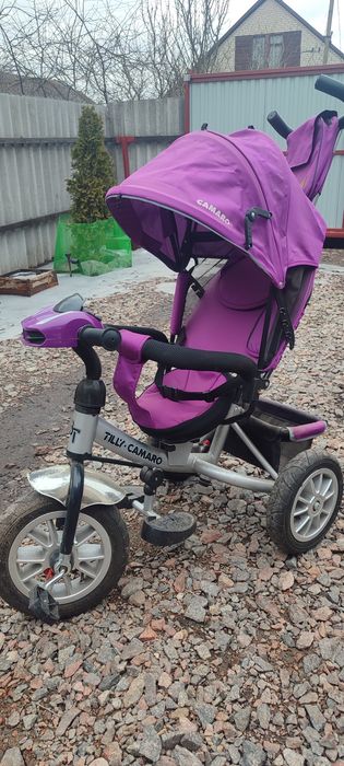 Велосипед трьох колісний з батьківською ручкою