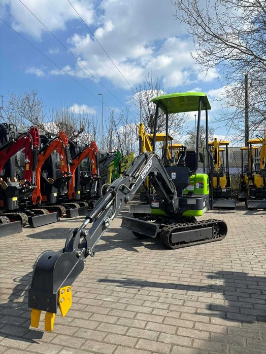 NOWA MINIKoparka KINGWAY Marc XN10 PRO 1000kg Ramię Skr GŁĘBOKOŚĆ 2m 3 Łyżki CHŁODNICA
