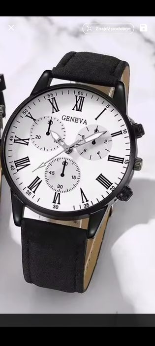 Promocja Zegarek męski klasyczny nowy biały