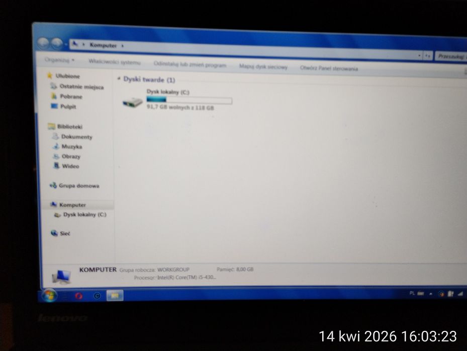 Laptop Lenovo  Thinkpad X240
