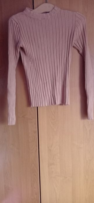 Sweterek prążkowany sweter wiskoza xs/s