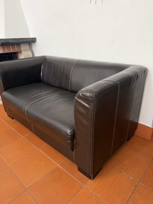 Sofa 2 lugares castanho