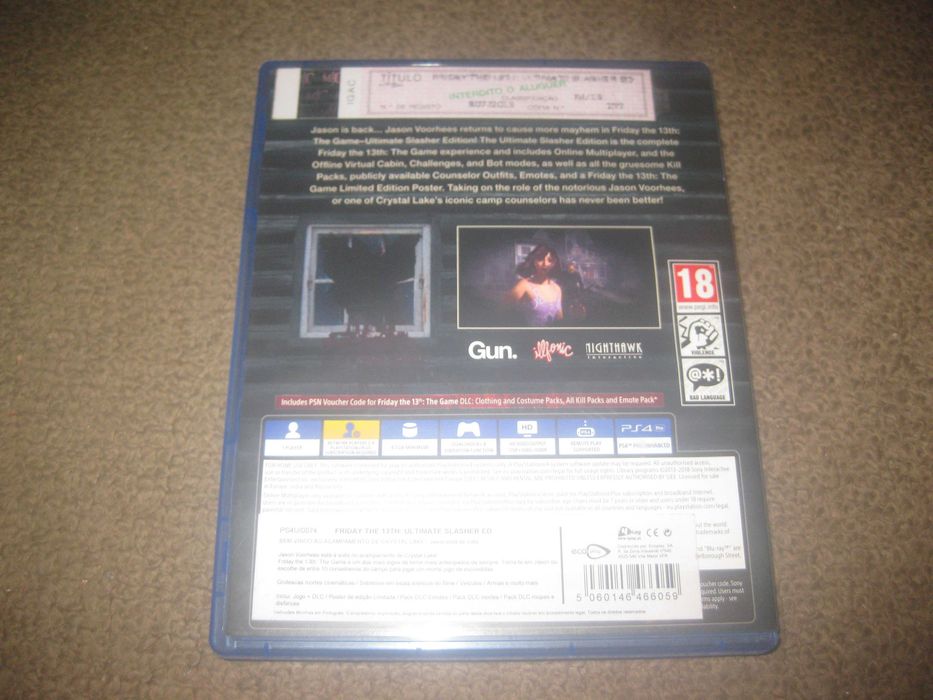 Jogo "Friday The 13th: The Game" para a Playstation 4/Impecável!