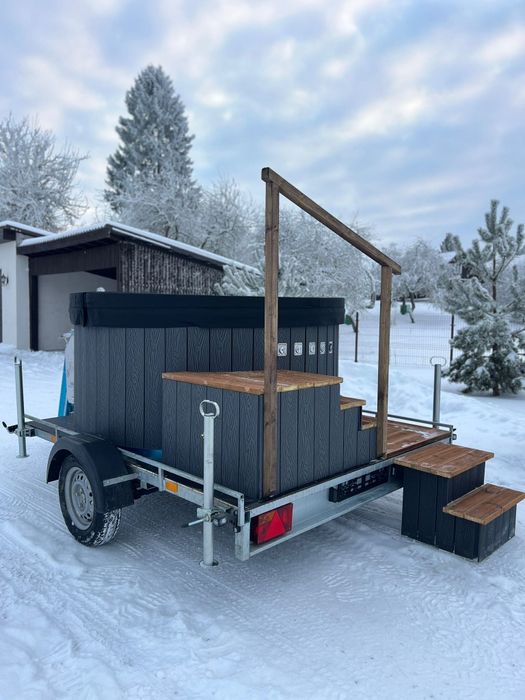 Balia bania mobilna kwadratowa, 220 x 220 , jacuzzi, 10 osób, OD RĘKI