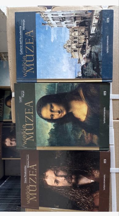 Zestaw książek albumow
