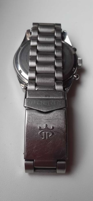 Zegarek z bransoletką POLICE  Chronograph-stoper ładny stan.