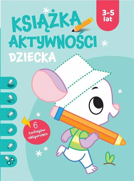 Ksiązka Aktywności Dziecka 3-5 Lat. Niebieska. Nowy Produkt