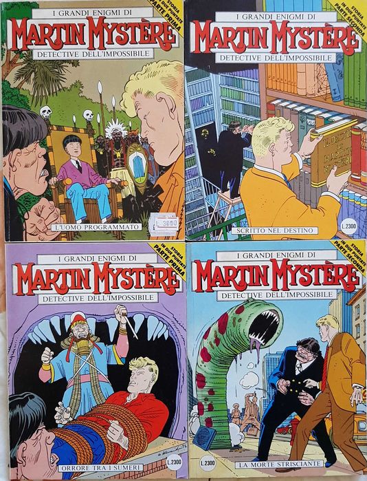 Lote Martin Mystère, BD original em italiano. 67 álbuns série regular