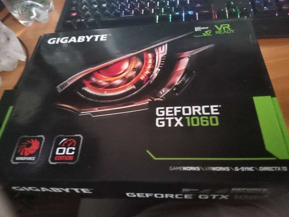 Gigabite 1060 3 gb  память самсунг