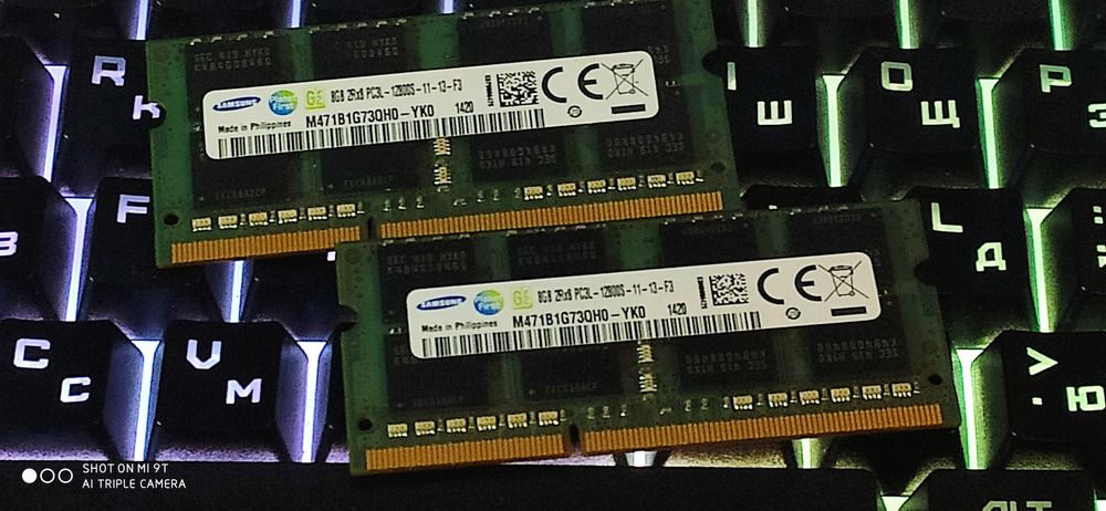 Пам'ять ДДР3 DDR3L 16GB 16ГБ 1600 8ГБ+8gb PC3L-12800S-11-13-F3 ноутбук