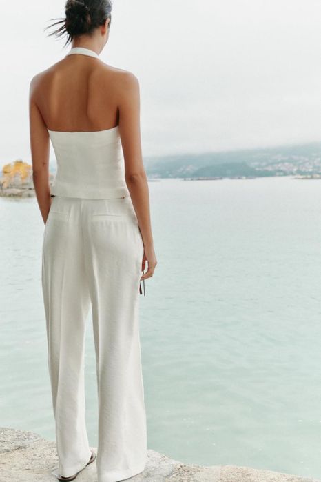 Білі брюки штани Zara
