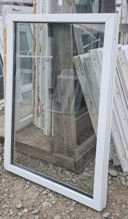 OKNA KacprzaK Witryna 83x132 FIX Używany PCV Białe Lider Okna OLX