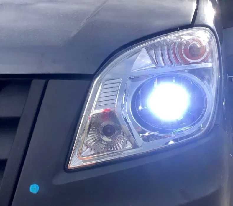 Led линзы Н4, лампочки Н7 комплект