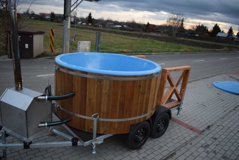 Wynajem Mobilna Balia Ruska bania Spa Jacuzzi Hydromasaż i Aeromasaż