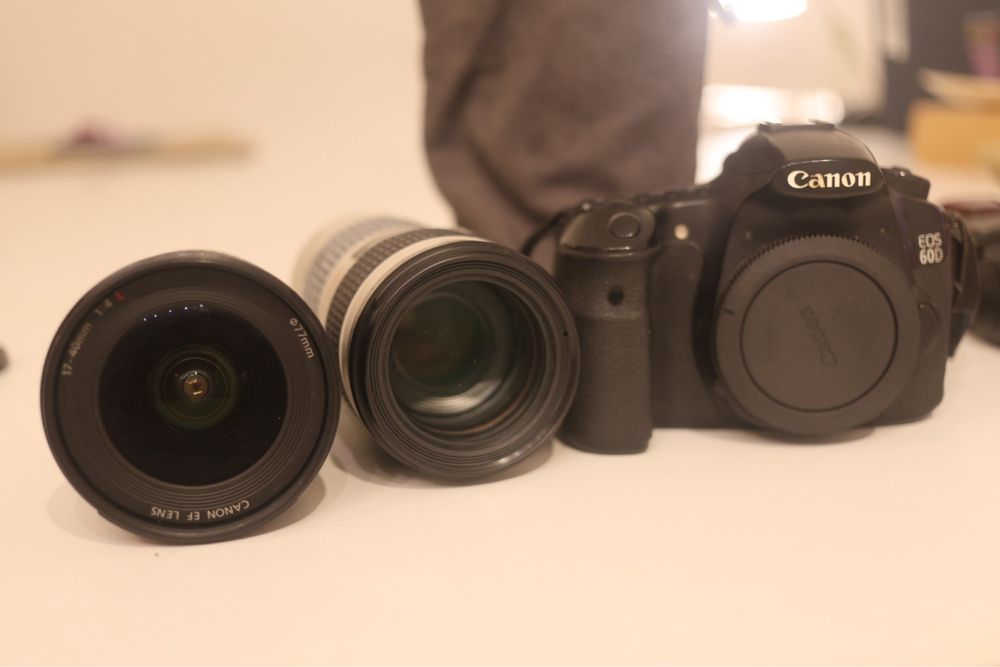 Kit Canon EOS 60D + 17-40mm L + 70-200mm L + Flash | Excelente estado