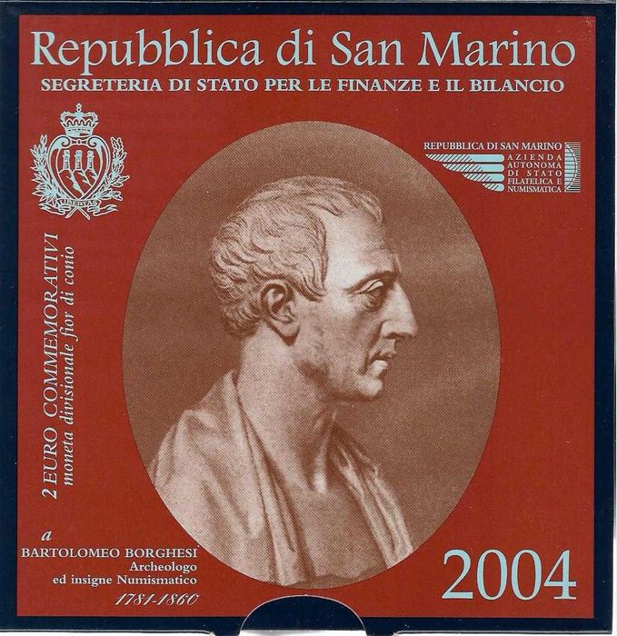 San Marino  - - - - - Moedas Comemorativas de 2 Euros