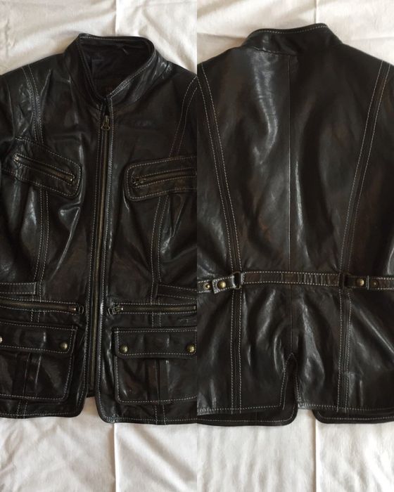 Женская кожанная куртка PRADA