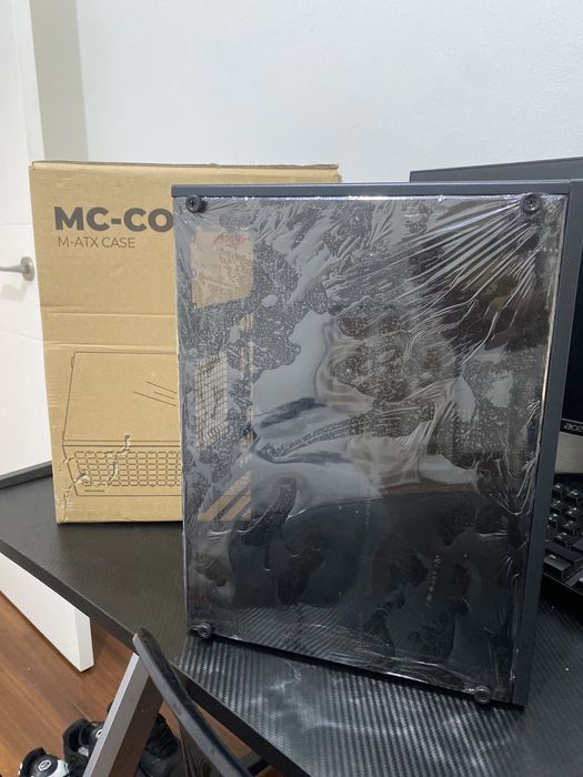 mc-core caixa gaming ultra compacta + 2 ventoinhas rbg!!