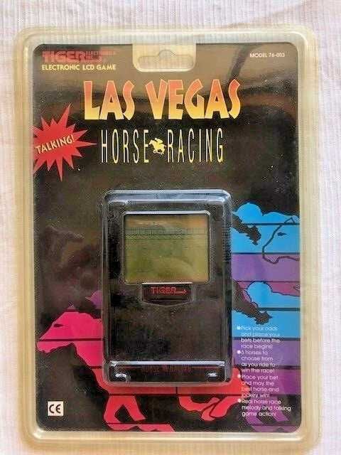 Tiger R- Zone LCD Game Las Vegas Horse Racing Novo selado