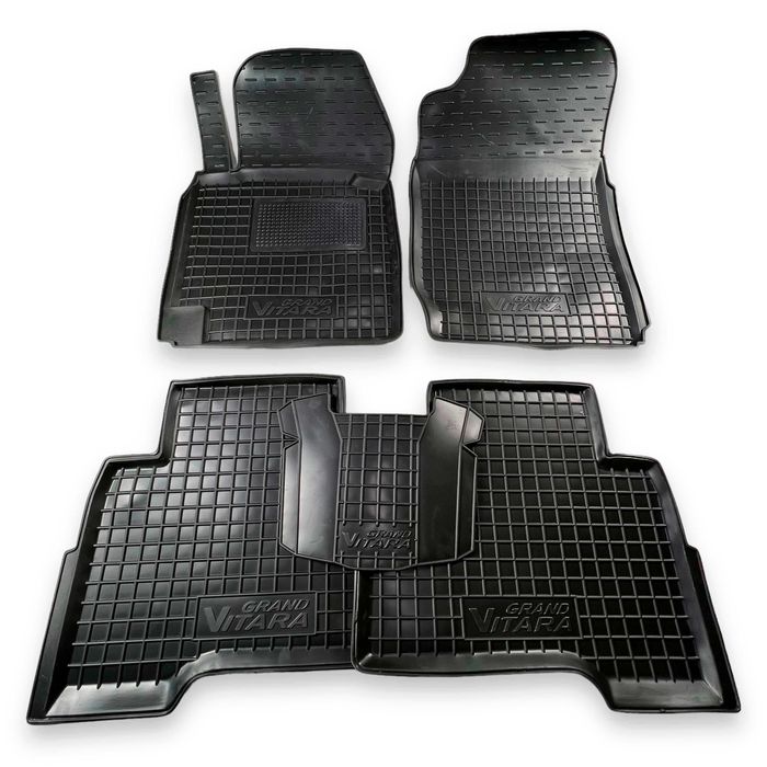 коврики Suzuki Grand Vitara 2005-2015 _и_ Suzuki Vitara 2015-2025 багажники и салоны / автоковрики / коврики в салон / килимки / автокилимки / автогум