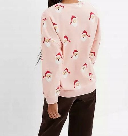 B.P.C bluza świąteczna różowa w mikołaje r.56/58