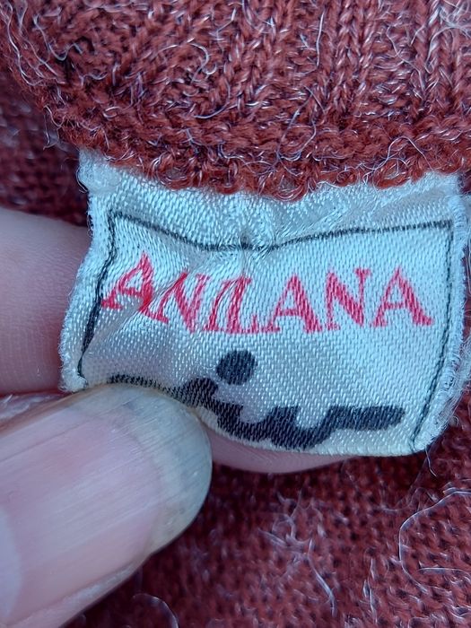 Stary Sweter męski brązowy z czasów PRL rozmiar XL/2XL Firma JWONA