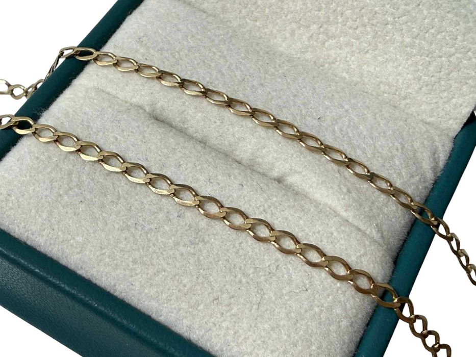 Piękny złoty łańcuszek 55CM/585/3,14G.