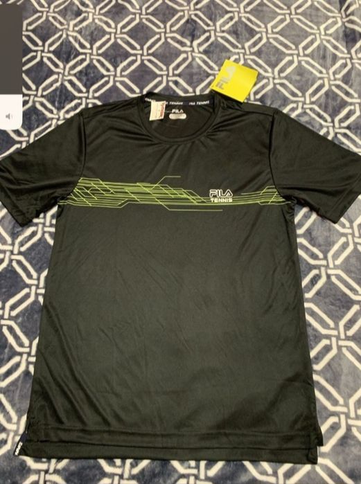 Футболка чоловіча Fila Tennis чорна. Розмір  S