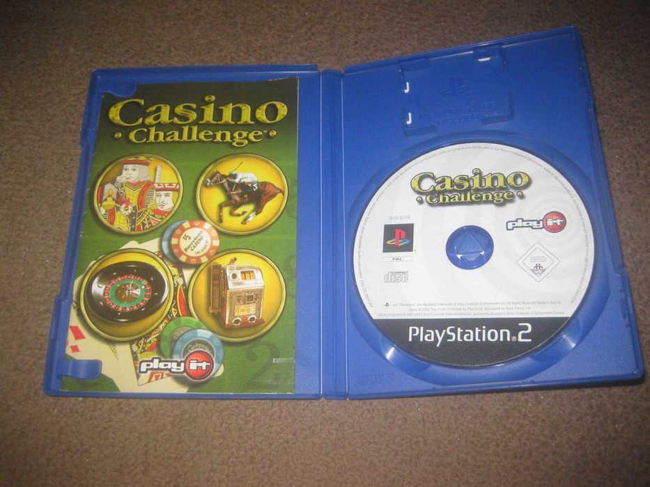 Jogo "Casino Challenge" para a Playstation 2/Completo!