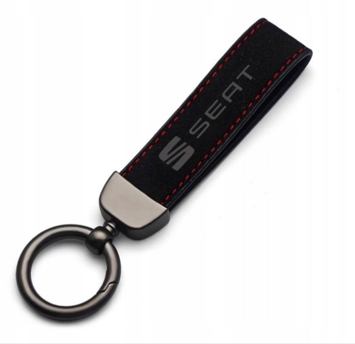 Brelok do kluczy breloczek samochodowy alcantara  SEAT  kod A75