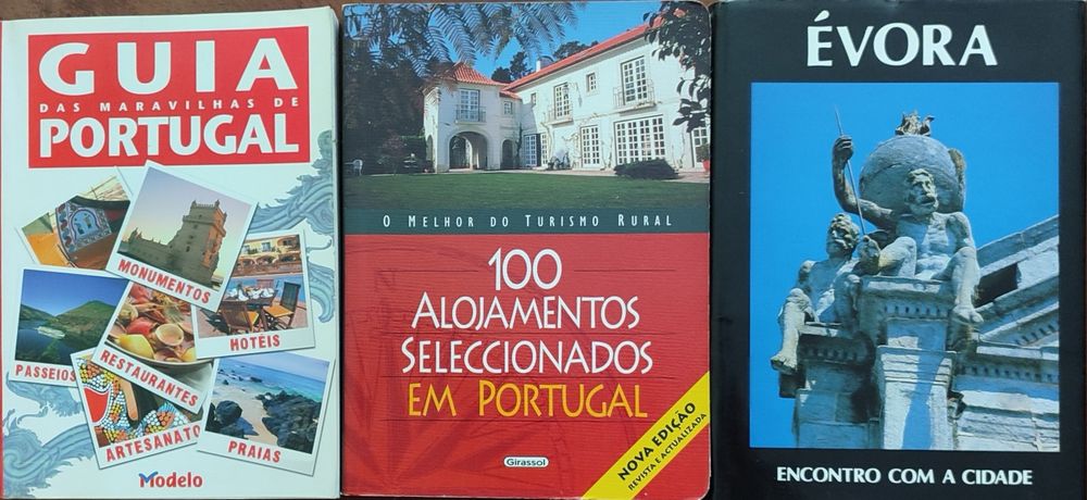 Guias turísticos de Portugal e Espanha (preço de cada)