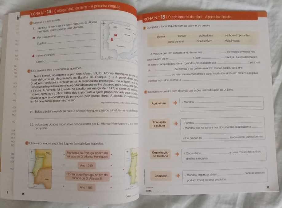 Estudo do Meio 4 Alfa LIvro de Fichas para o 4º Ano