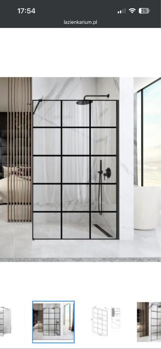 Szyba prysznicowa walk in Rea