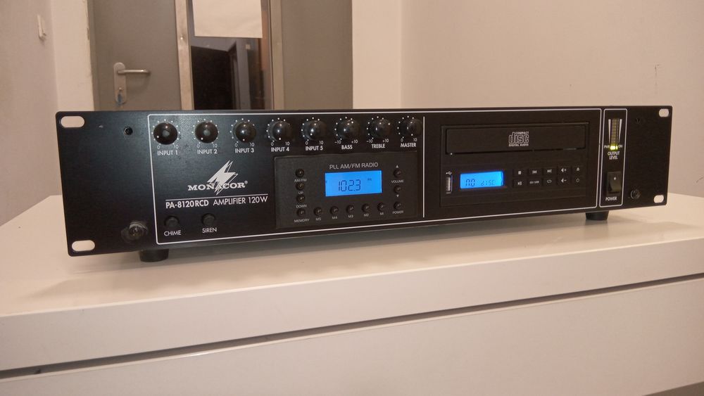 MONACOR PA-8120RCD - wzmacniacz miksujący PA