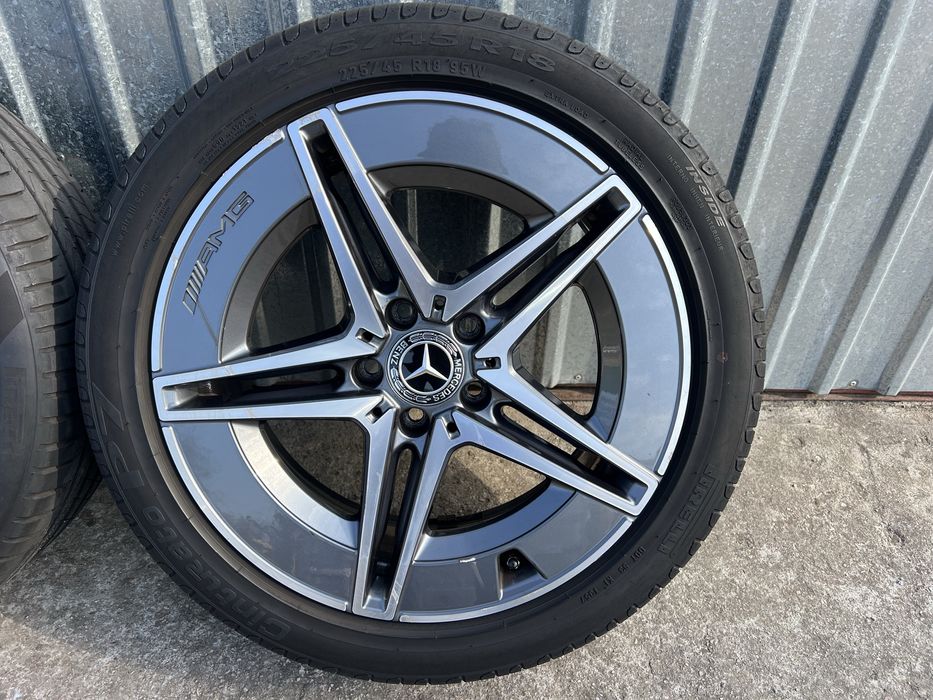 Alufelgi lato Mercedes c w206 AMG 18 5x112 nowy model opony pirelli