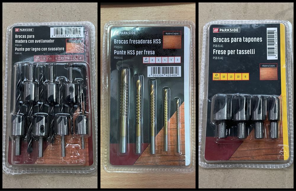 Набор фрез/сверл-фрез по дереву (виды и цены в описании) PARKSIDE
