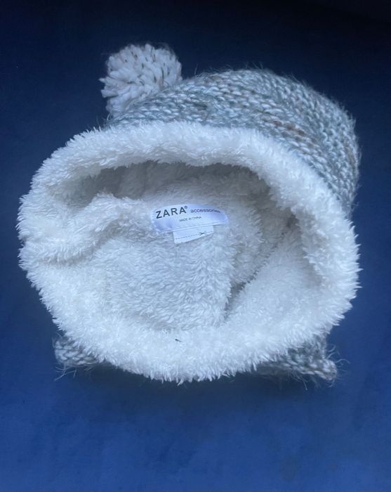 ZARA czapka i komin komplet dla dziewczynki obwód głowy ok 40 cm