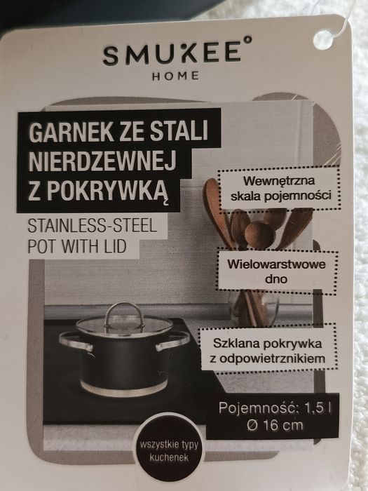 Garnek ze stali nierdzewnej smukee